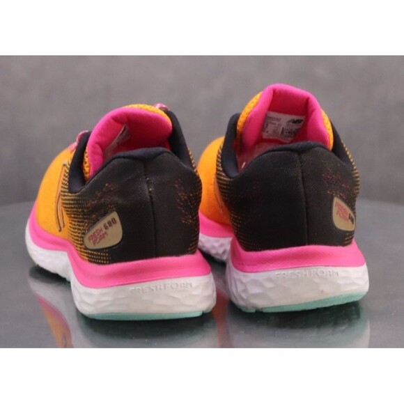 New Balance Fresh Foam 680v7 $120 Women's Running Shoes Size 7.5 Orange Pink EUC - Picture 4 of 10